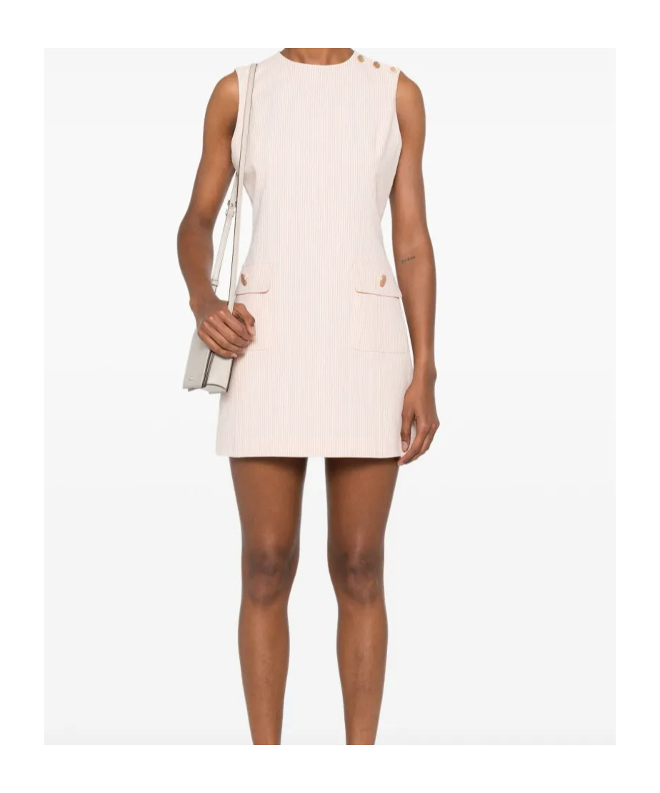 Frame Striped Mini Dress In Pink