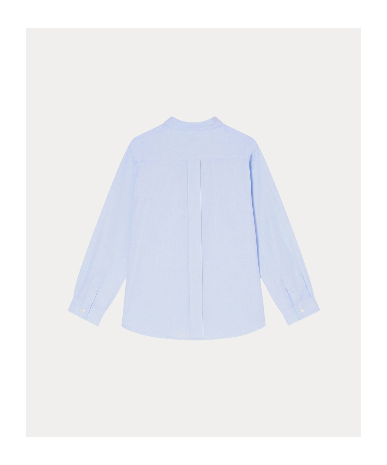 Bonpoint Long-sleeved Shirt In Blue