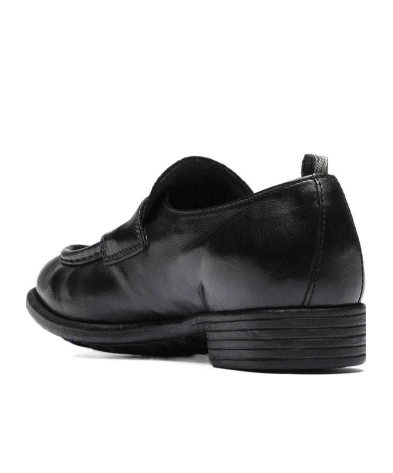 Officine Creative Penny Leather Loafers In Black