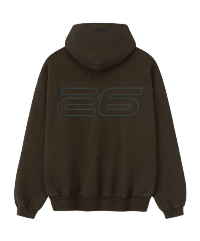 Essentials Heavy Fleece 90s Hoodie In Brown