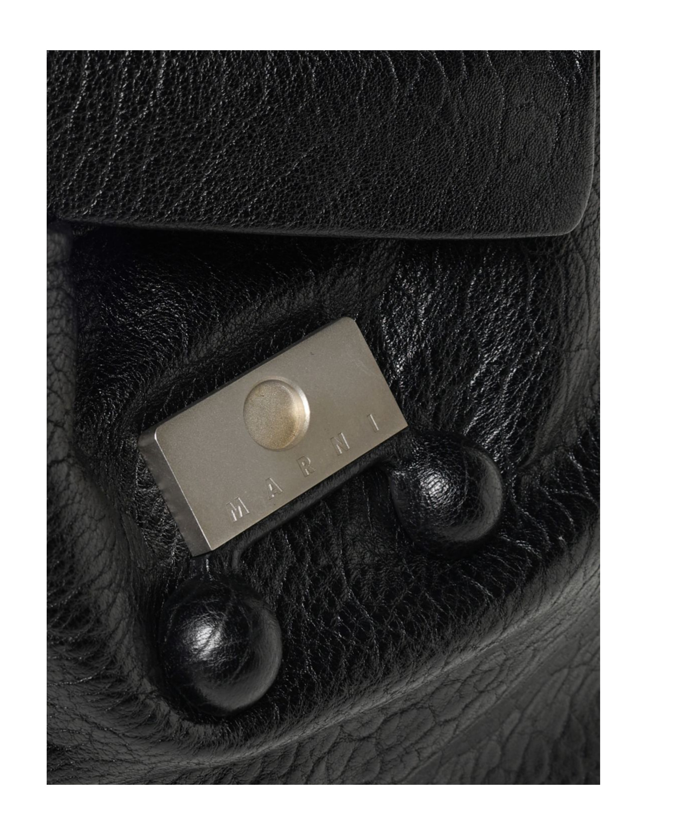 Shop Marni Flip Shoulder Bag In Black