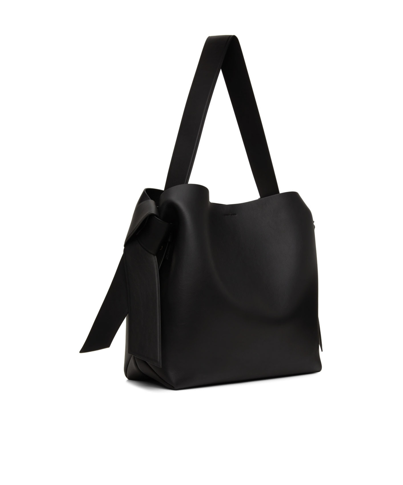 Acne Studios Midi Knotted Shoulder Bag In Black
