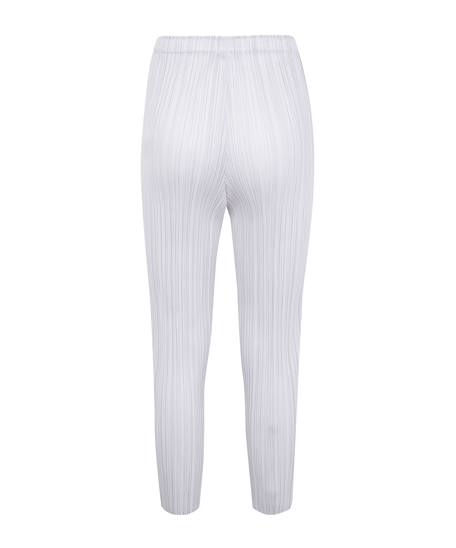 Issey Miyake Elastic Waist Casual Pants In Gray