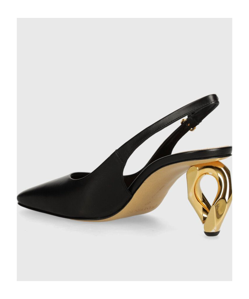 Jw Anderson Square-headed High-heeled Sandals In Black