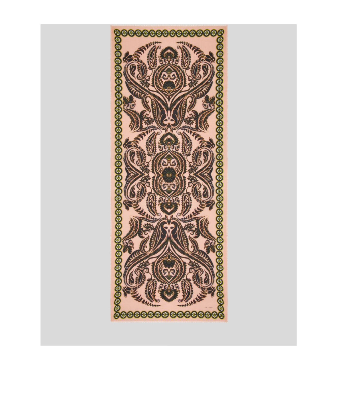 ETRO PRINTED CASHMERE AND SILK SCARF 