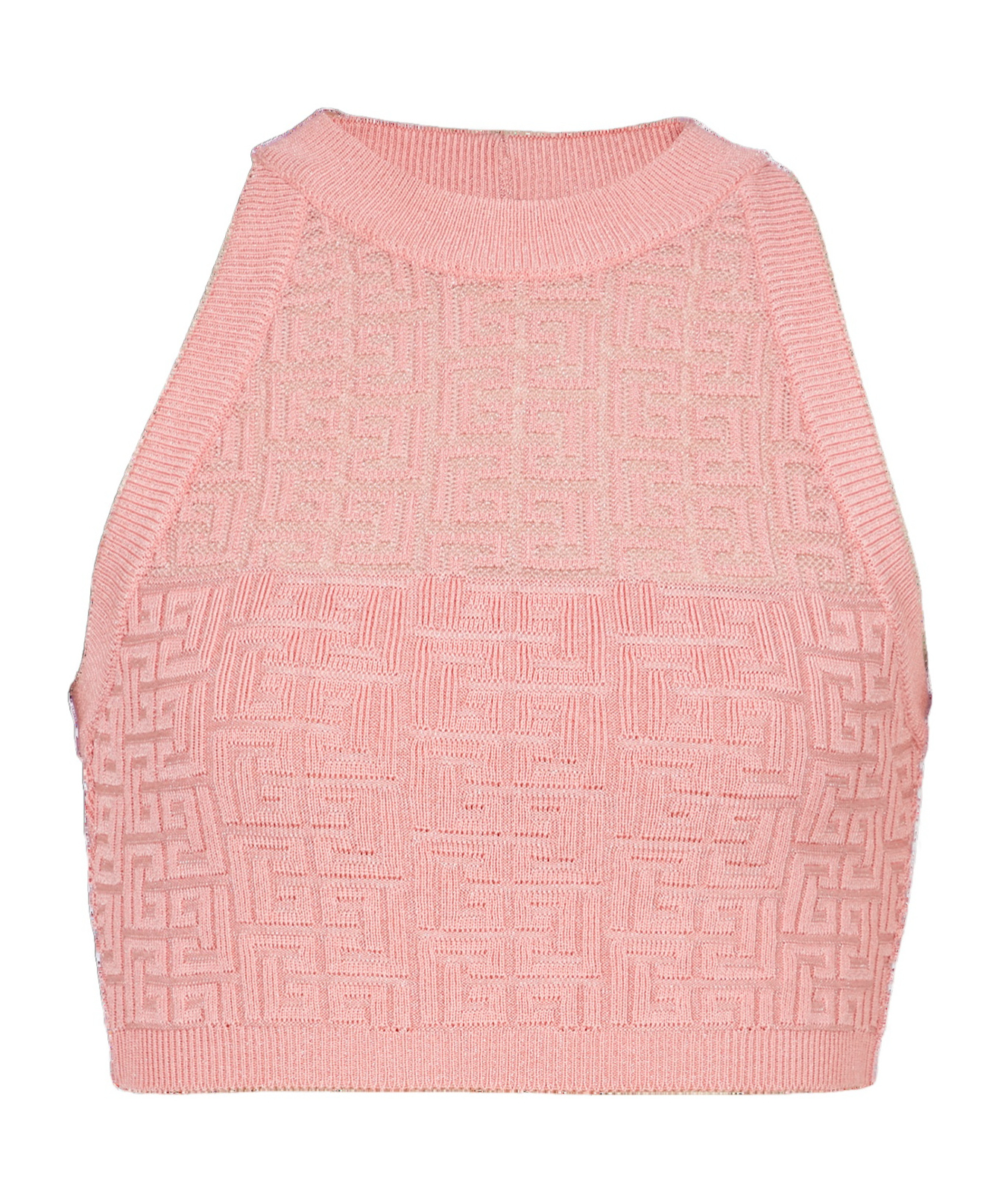 BALMAIN BALMAIN PB LABYRINTH KNIT TOP