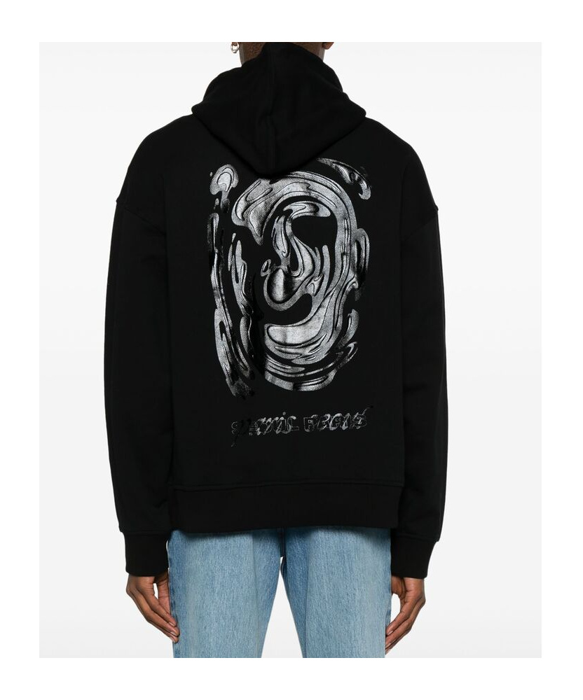 Wooyoungmi Classic Black Hoodie With Signature Logo Accents In Black
