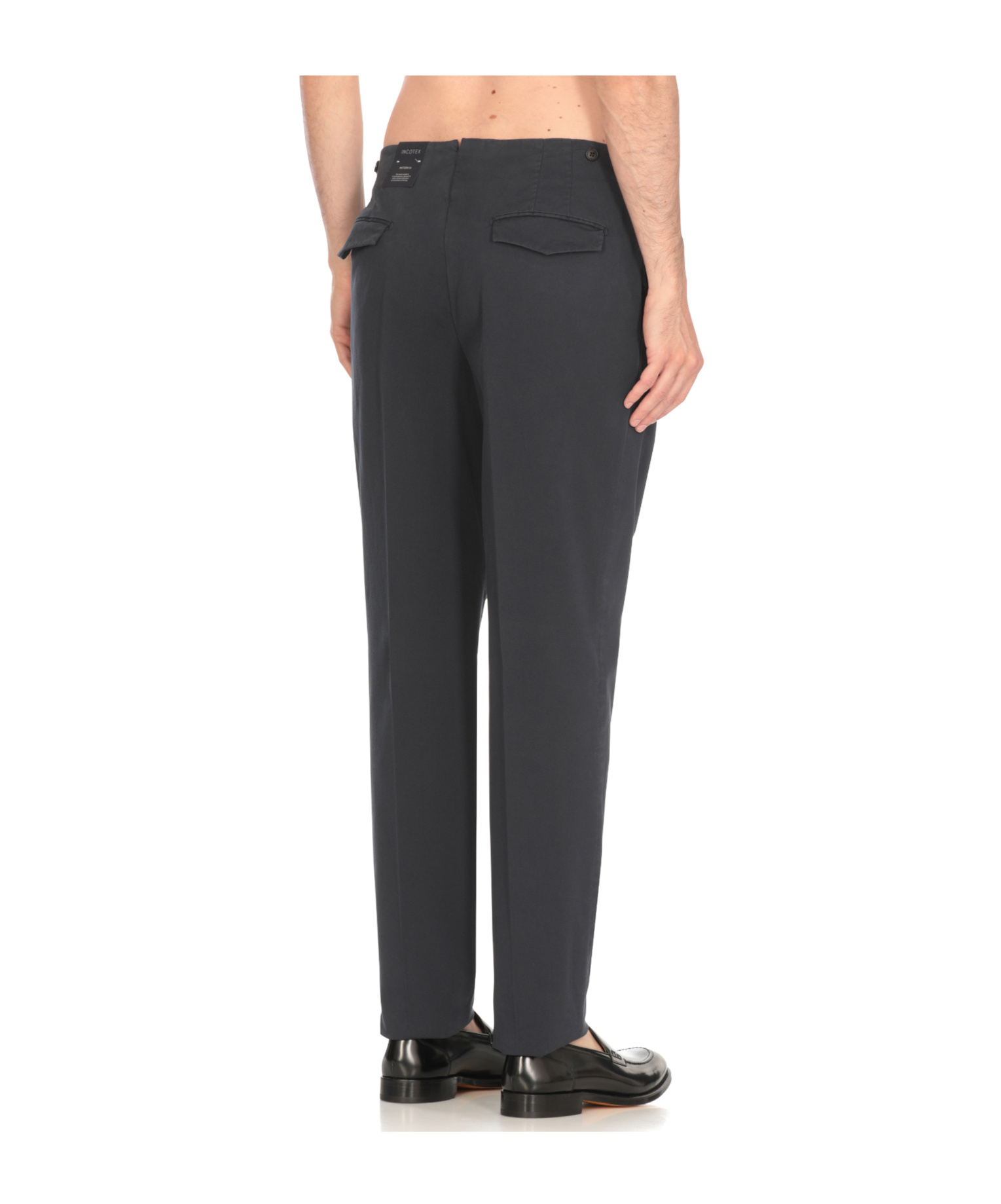 Incotex Straight Cotton Trousers With Pockets