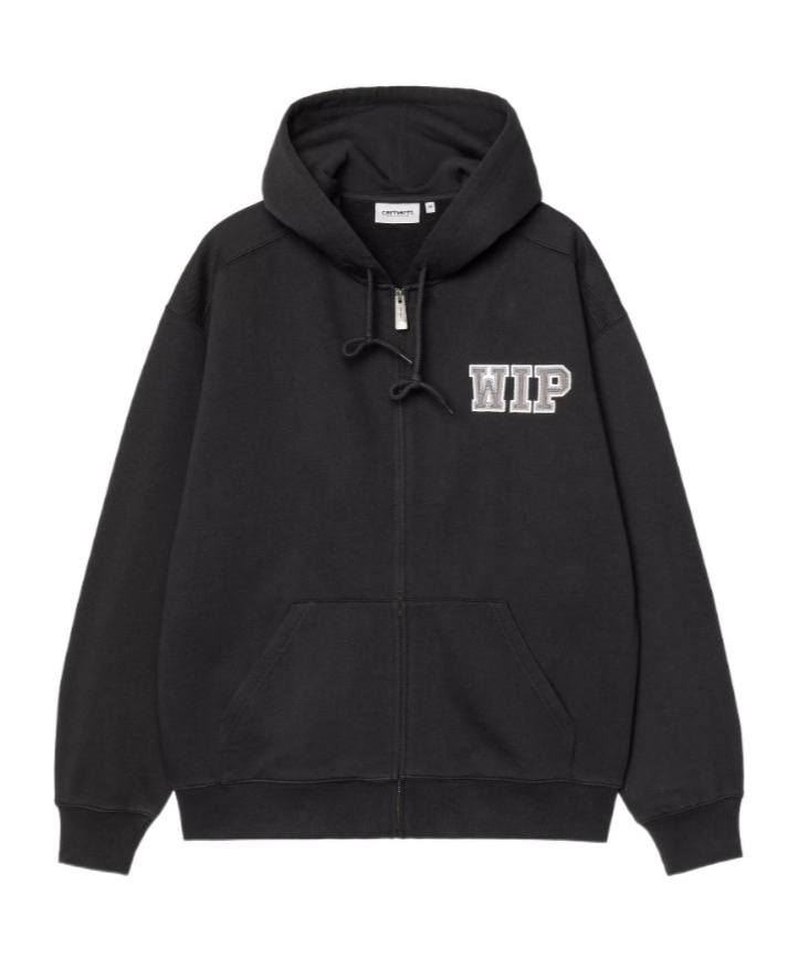 Carhartt Hooded Sweatshirt Featuring Front Pockets In Black