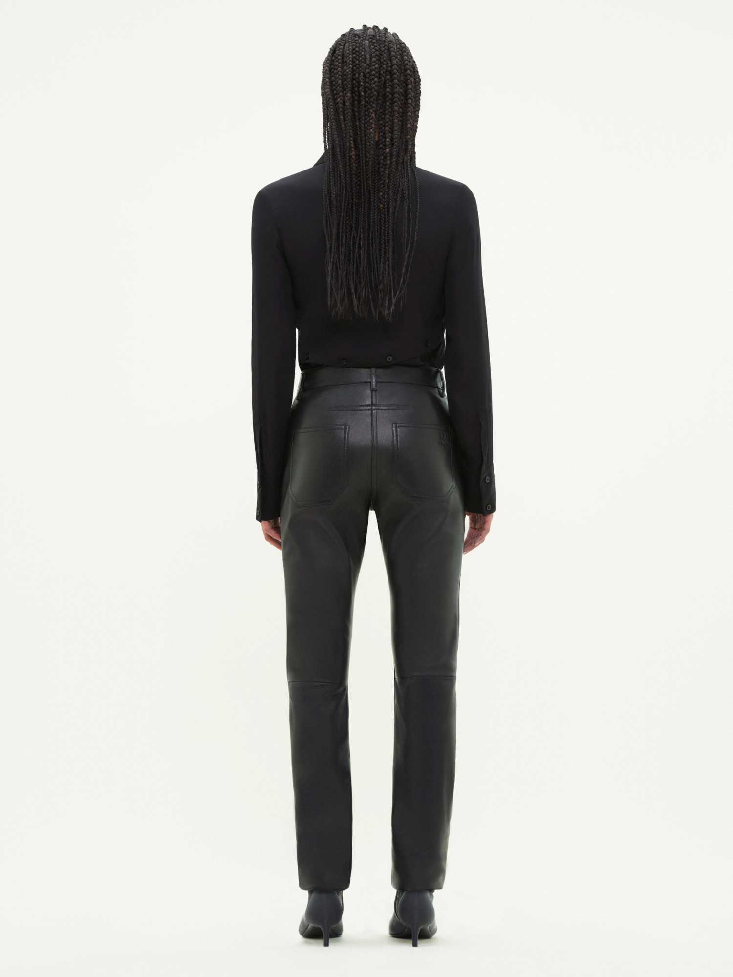 Courrèges Long-sleeved Shirt In Black