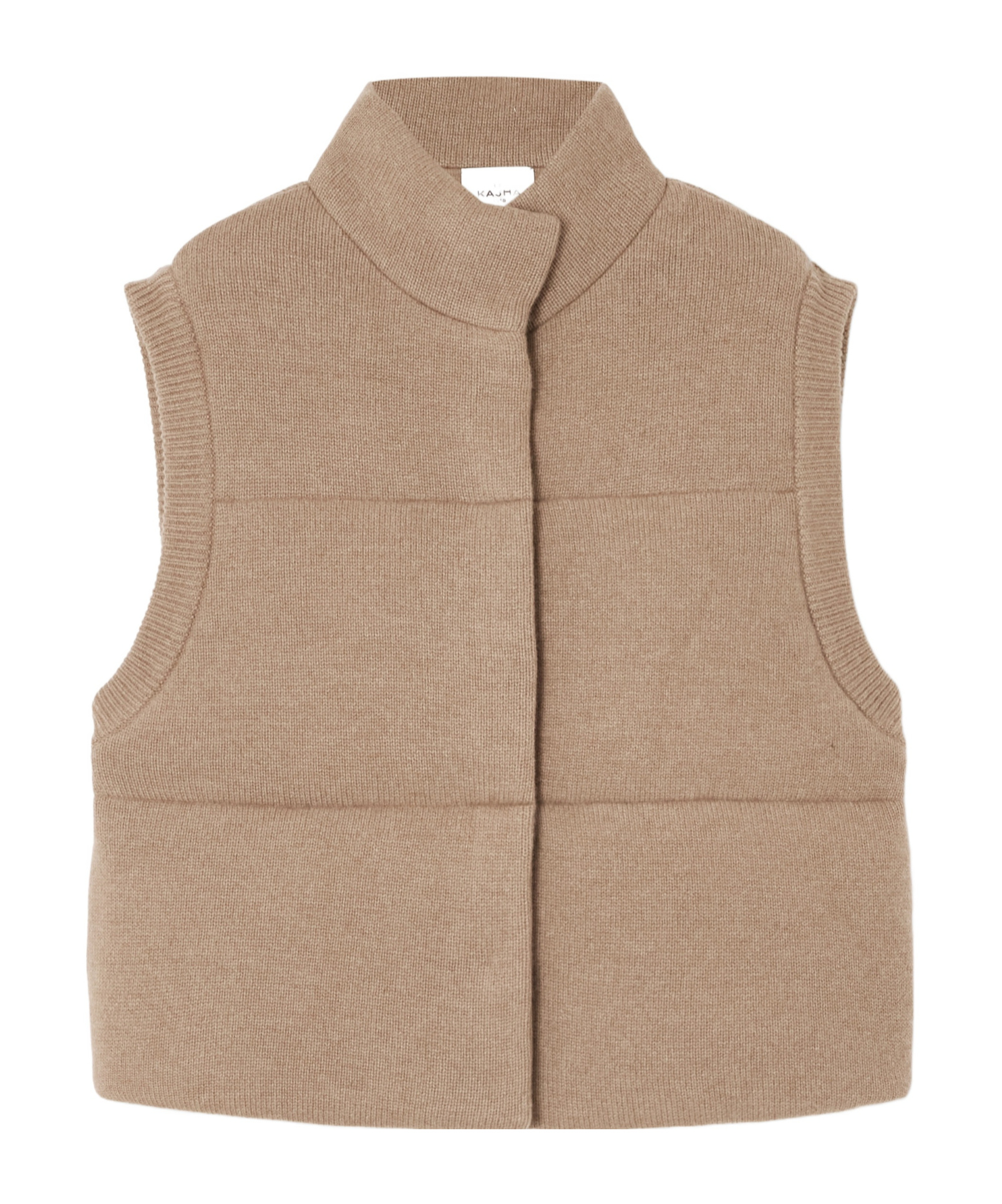 Le Kasha Montana Quilted Organic Cashmere Vest In Neutral