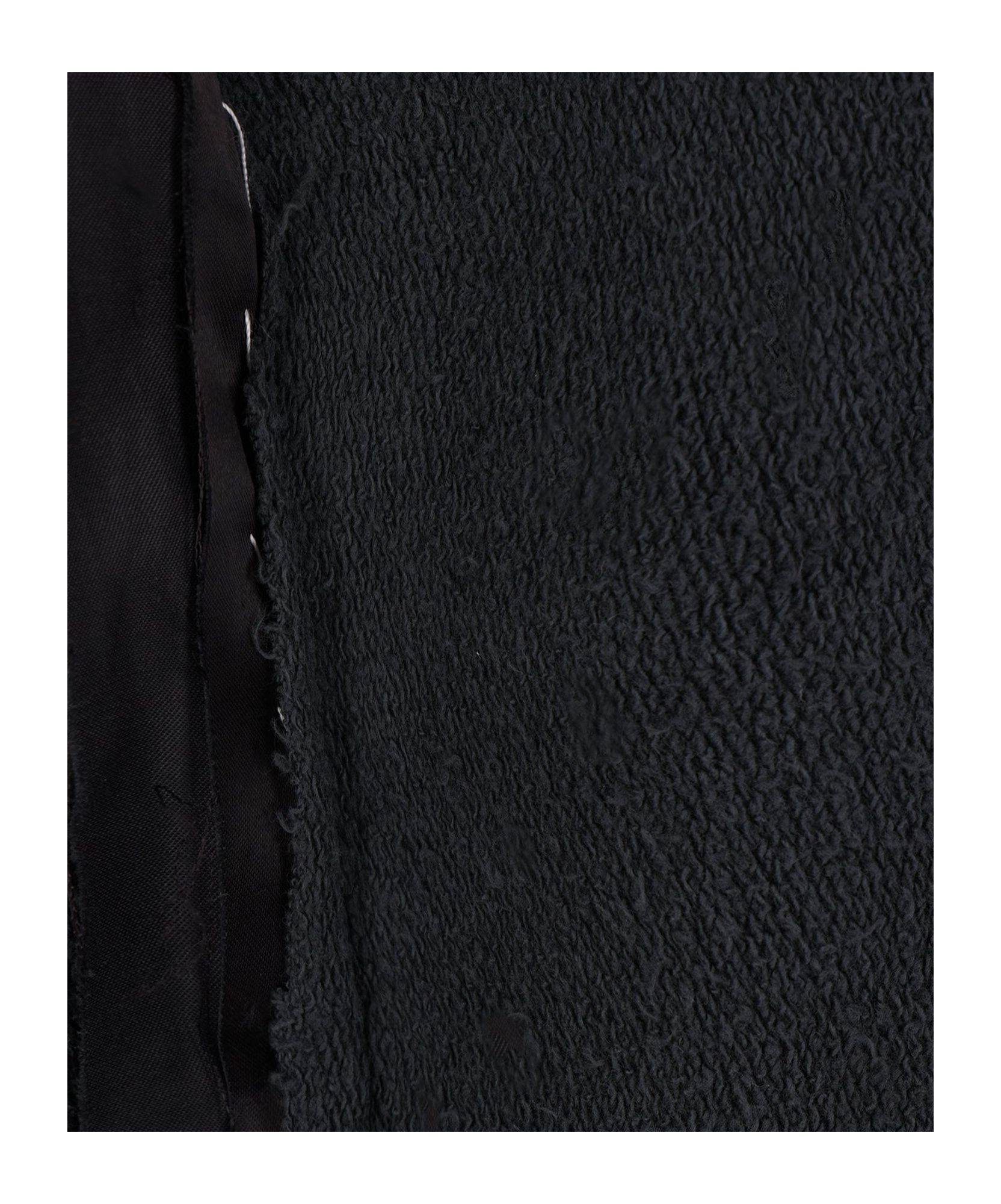 Maison Margiela Ruffled Sweatshirt Featuring Contrasting Stitching In Black