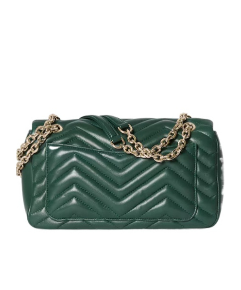 Gucci Gg Marmont Medium Shoulder Bag In Green