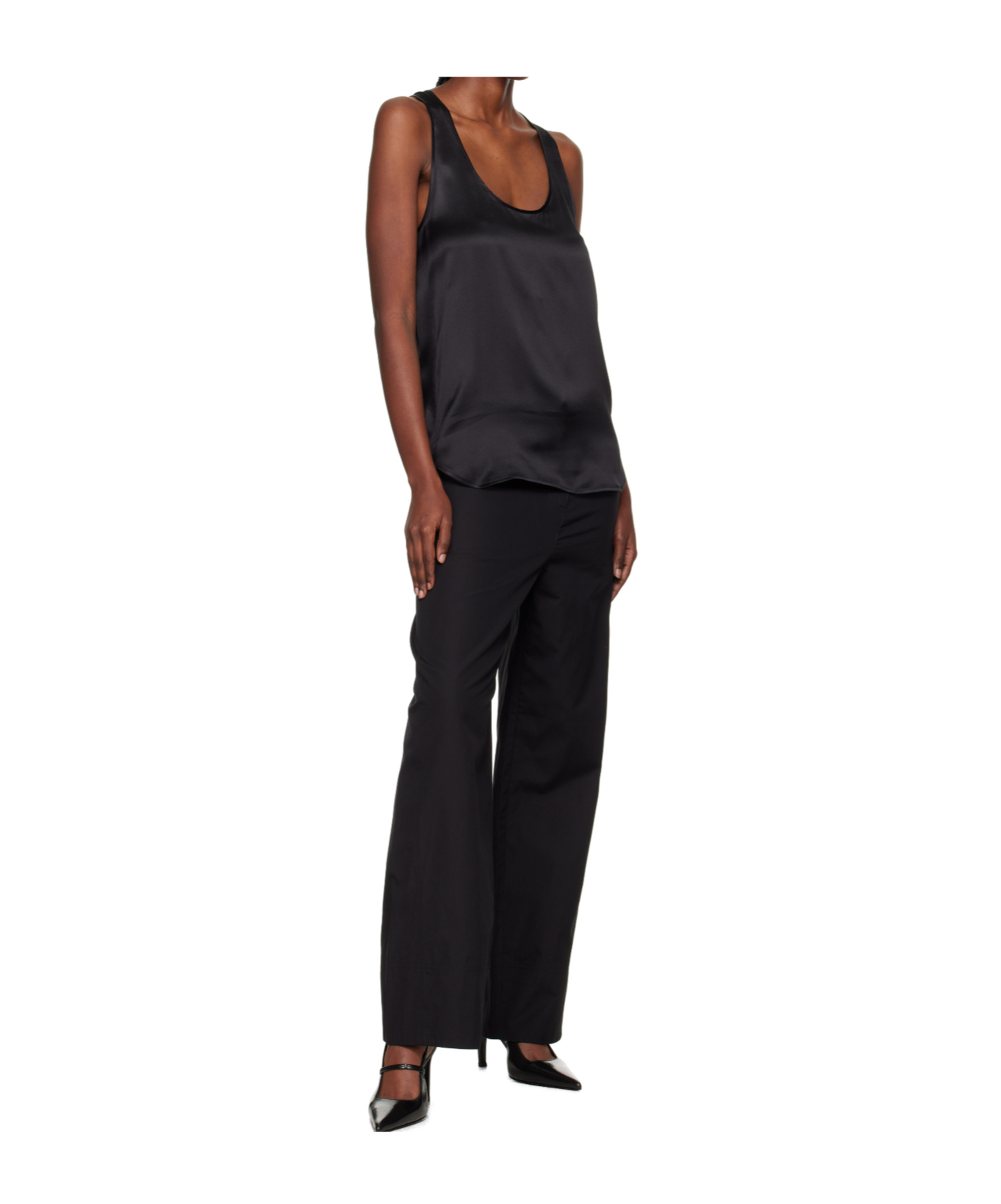 Wardrobe.nyc Scoop Neck Vest In Black