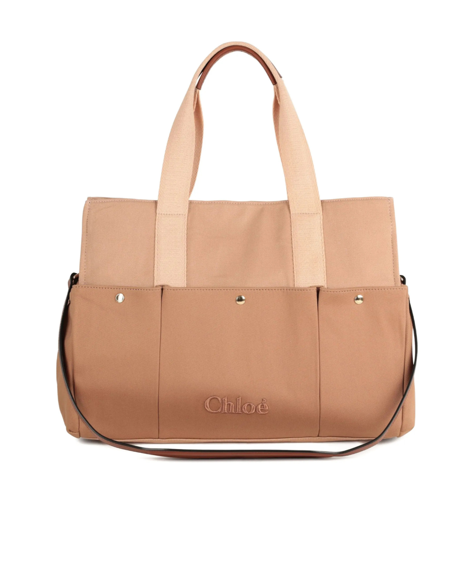 Chloé Kids Logo-embroidered Changing Bag Set In Pattern