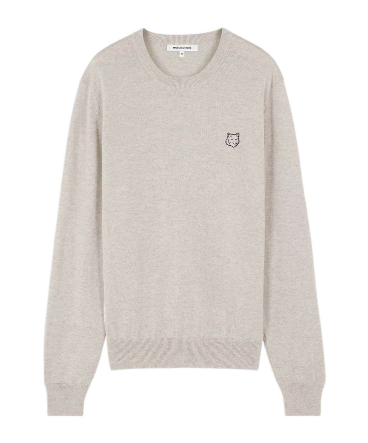 Maison Kitsuné Bold Fox Head Patch Regular Jumper In White