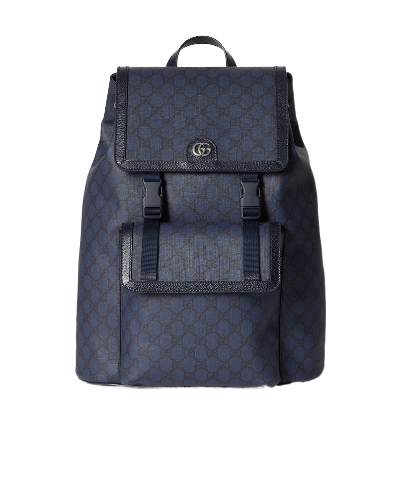 Gucci Large Ophidia Backpack In Blue