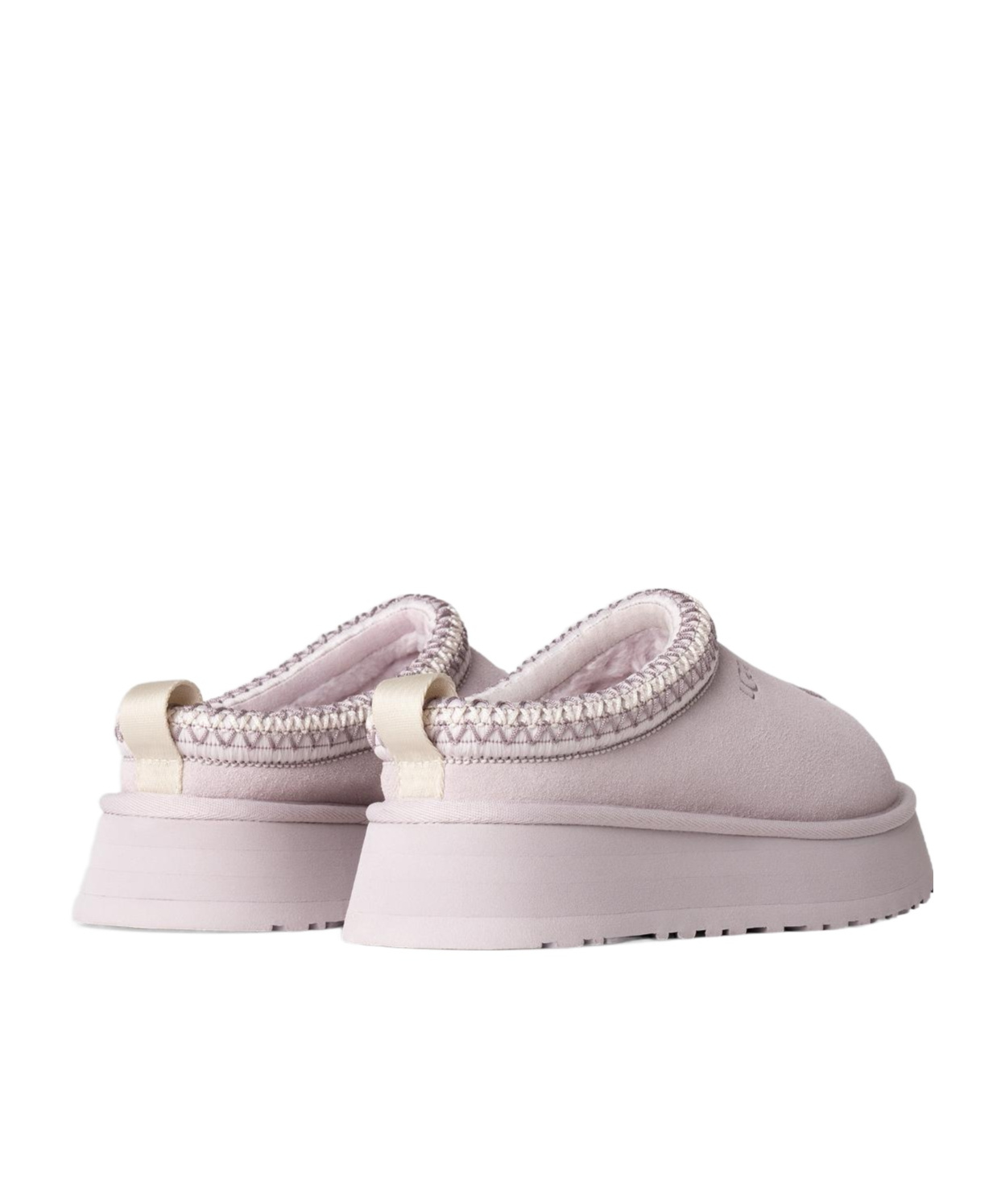 Ugg Bay Slippers Tasman Embroidered Platform Round In Pink