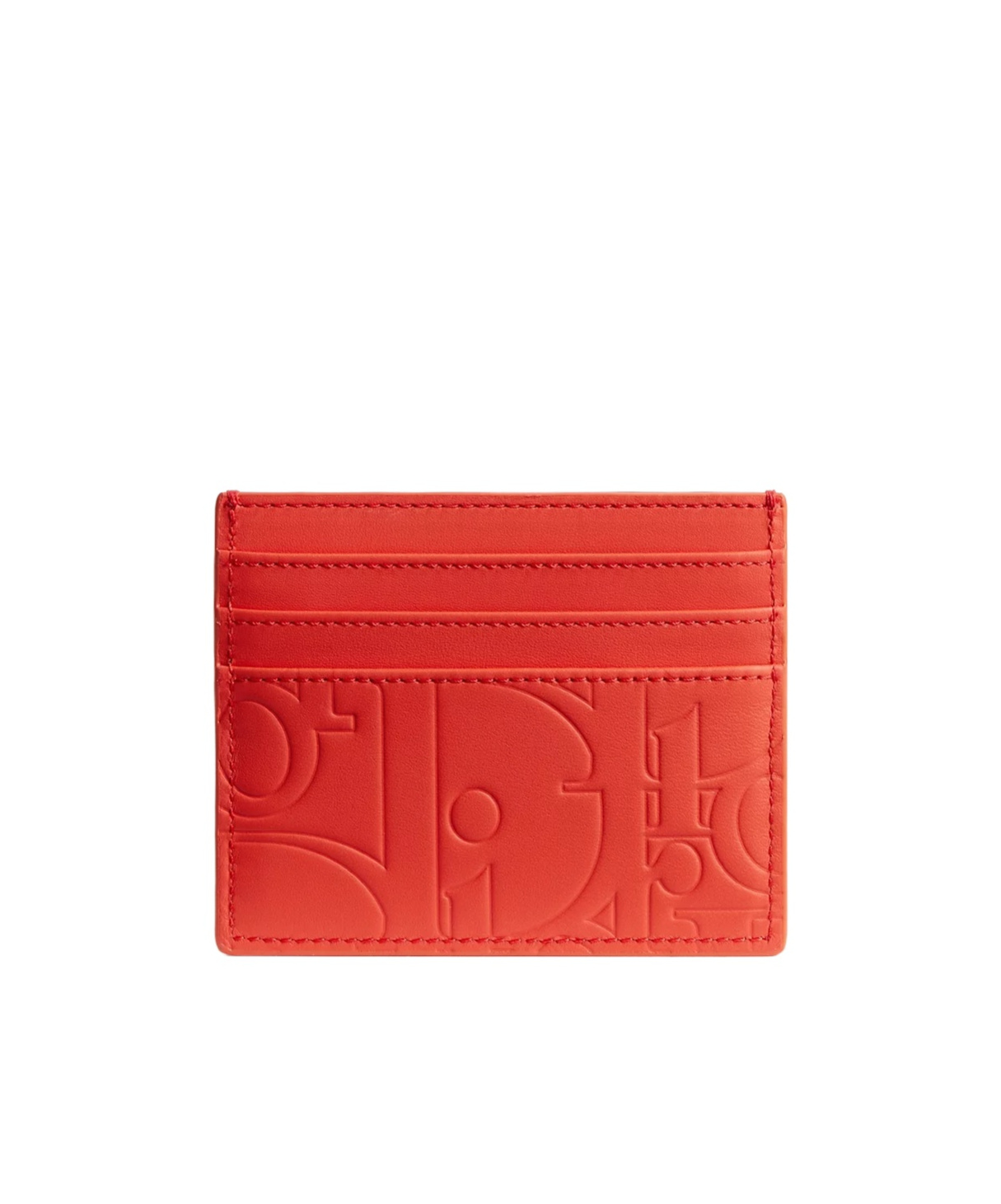 Dior Card Holder In Orange