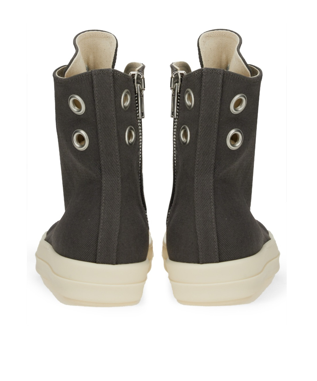 Rick Owens Drkshdw Drkshdw By Rick Owens High-top Cotton Sneakers In Black