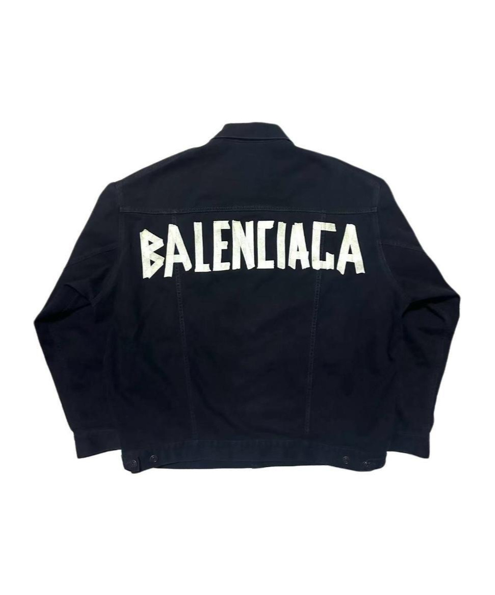 Balenciaga Long-sleeved Casual Jacket In Blue