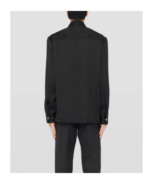 Jil Sander Concealed-buttons Shirt In Black