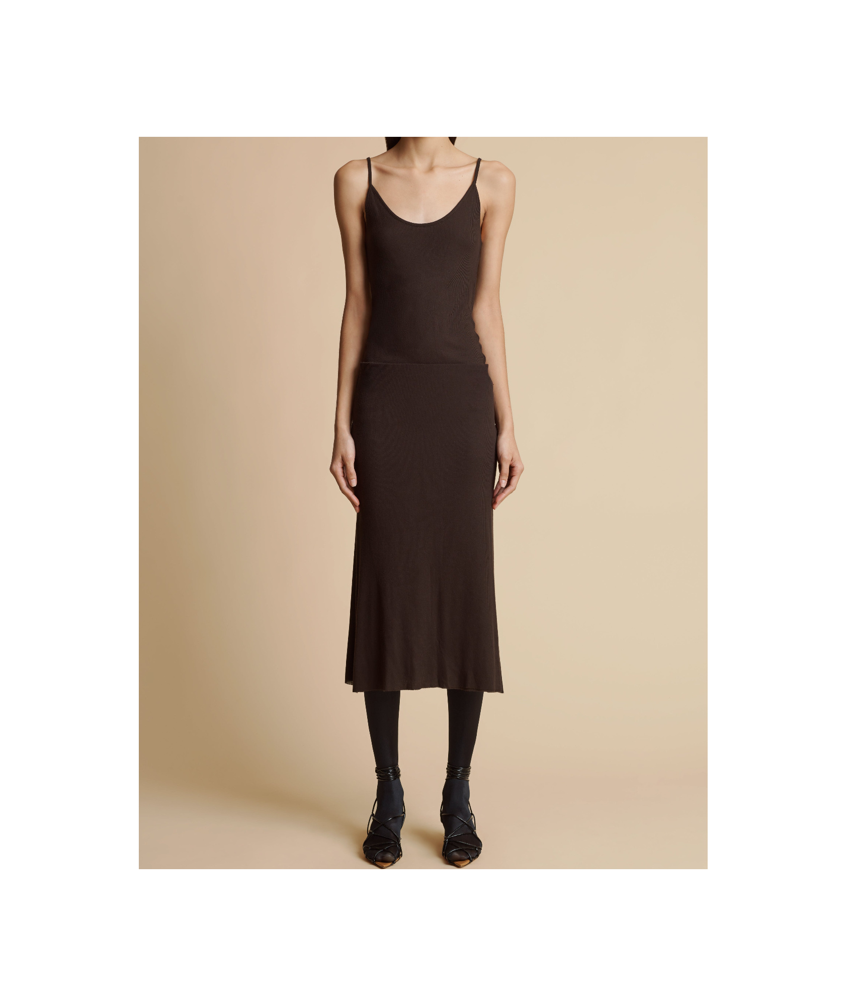 Shop Khaite Skirt With Rough Hem In Black