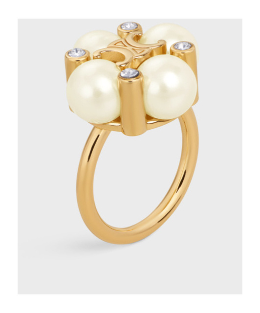 Celine Hoop Ring In Yellow