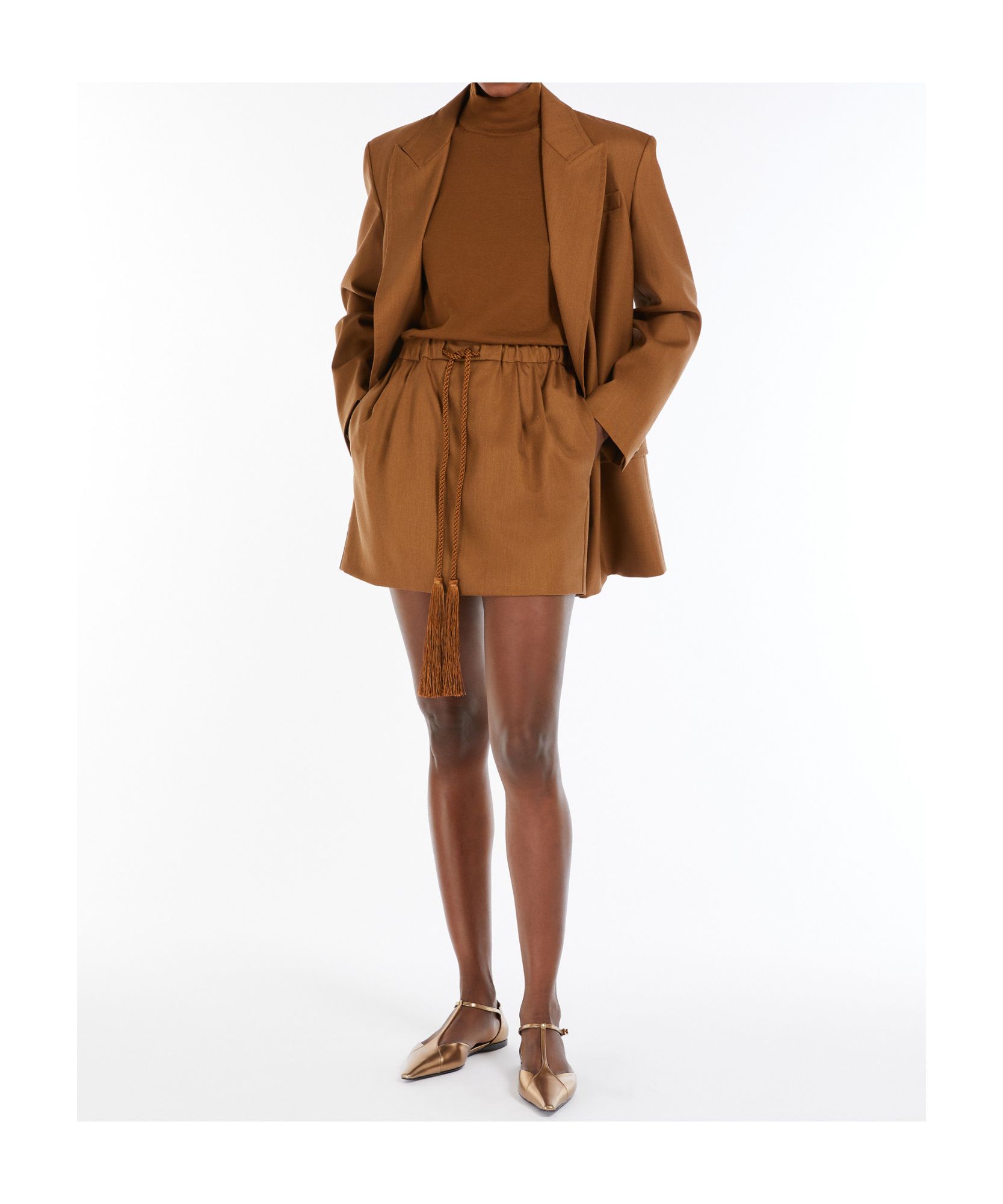 MAX MARA WOOL KNIT TURTLENECK JUMPER