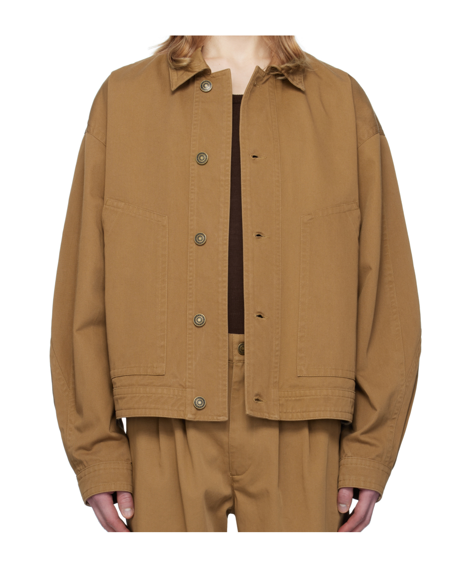 Isabel Marant Lapel Long-sleeved Casual Jacket In Brown