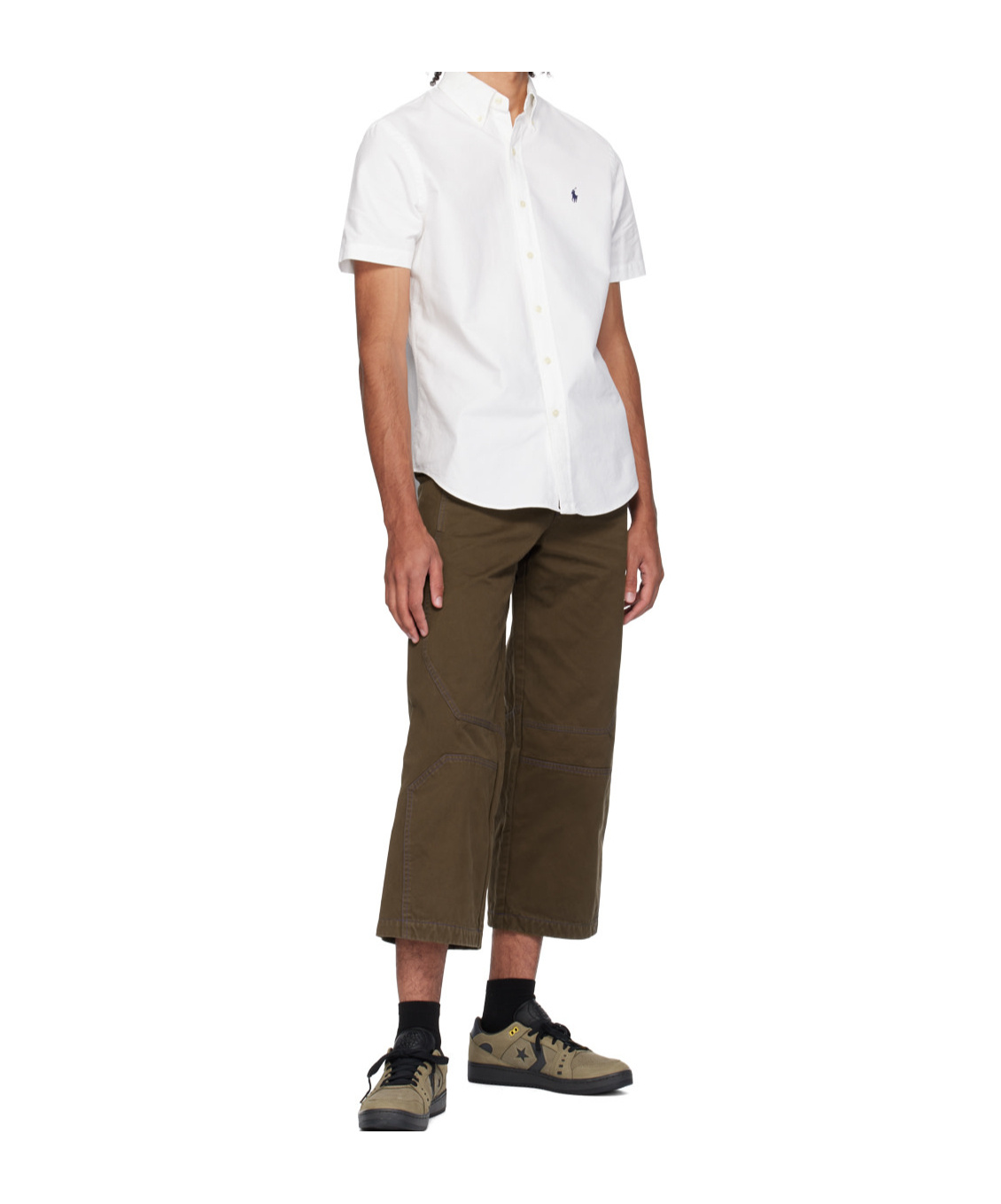 Converse Lace-up Low-cut Casual Shoes In Green