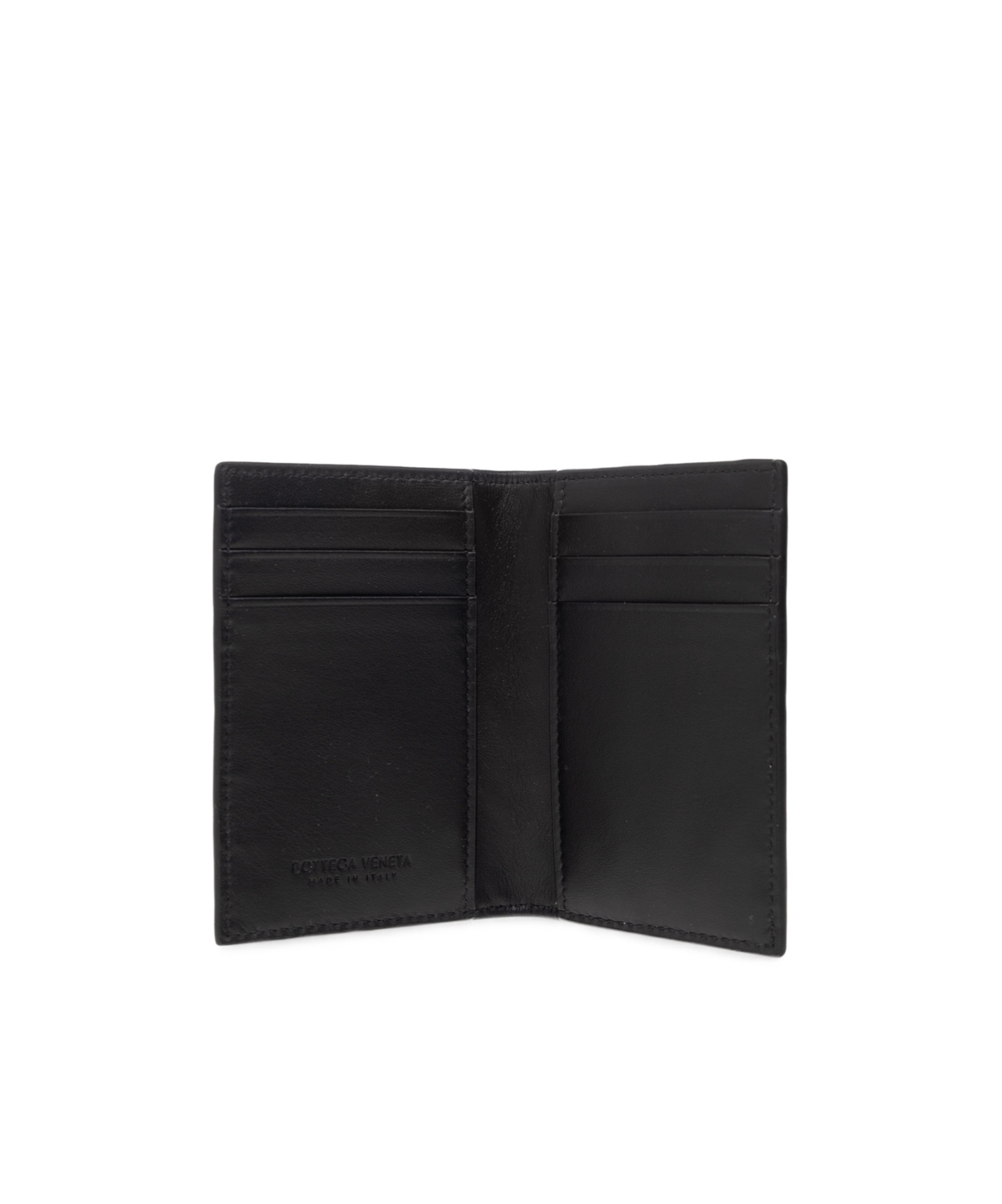 Bottega Veneta Intrecciato Medium Bi-fold Wallet With L-zip In Black
