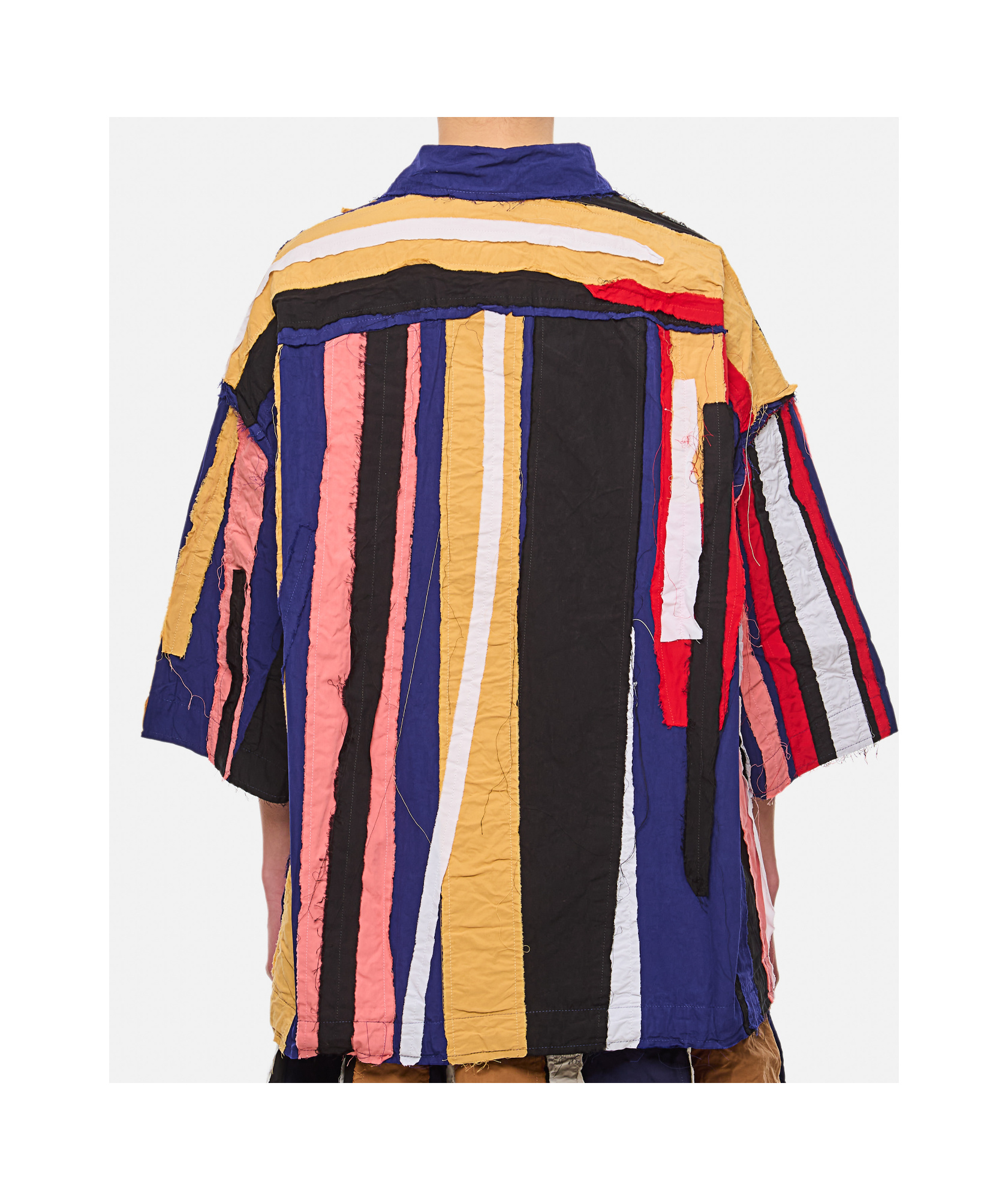 Casey Casey April Shirt-stripe Patchwork In Multicolor