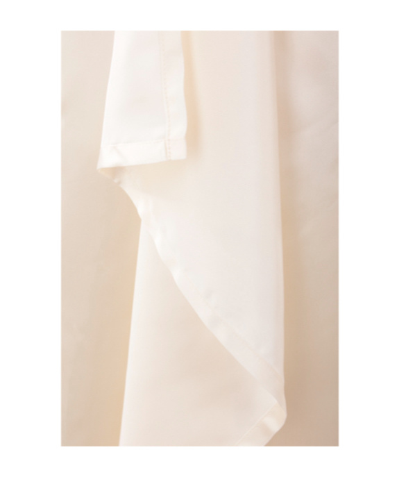 Plan C Floral-lace Satin Slip Dress In White