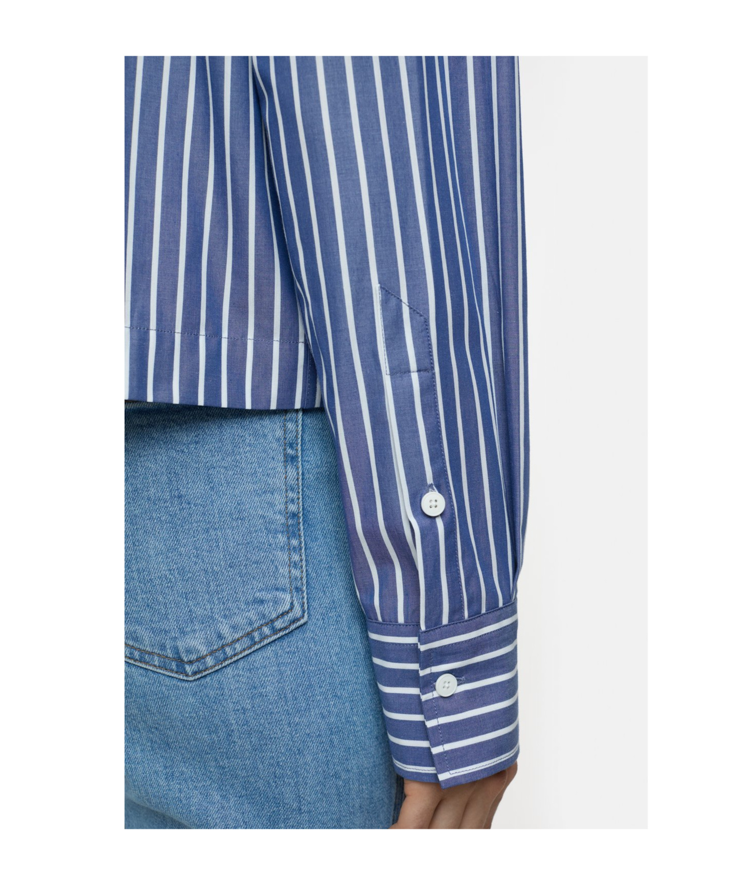 Shop Closed Striped Shirt In Blue