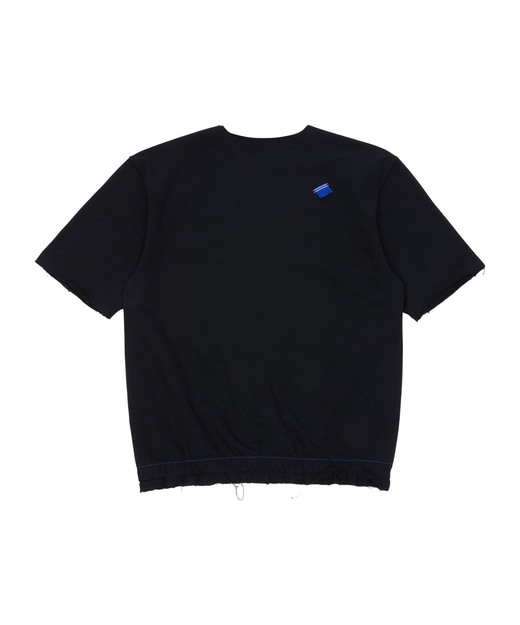 Ader Error Half Sleeve Sweatshirt In Black