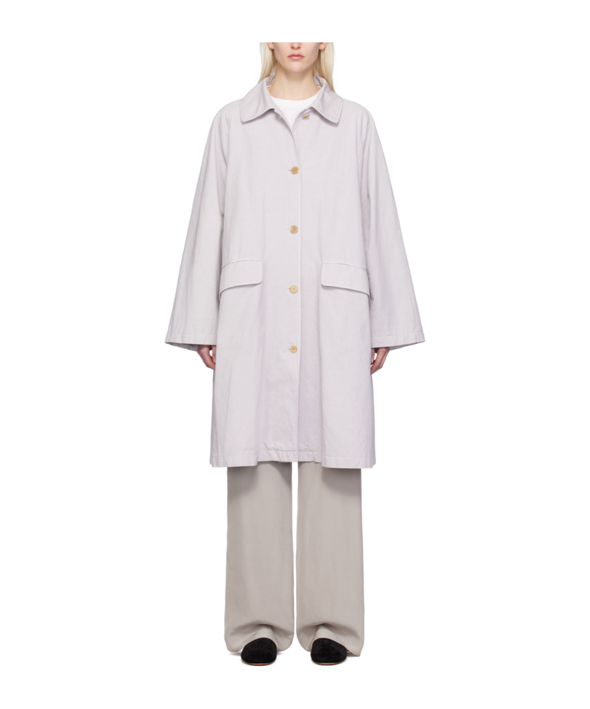 The Row Garth Lapel Windbreaker In White