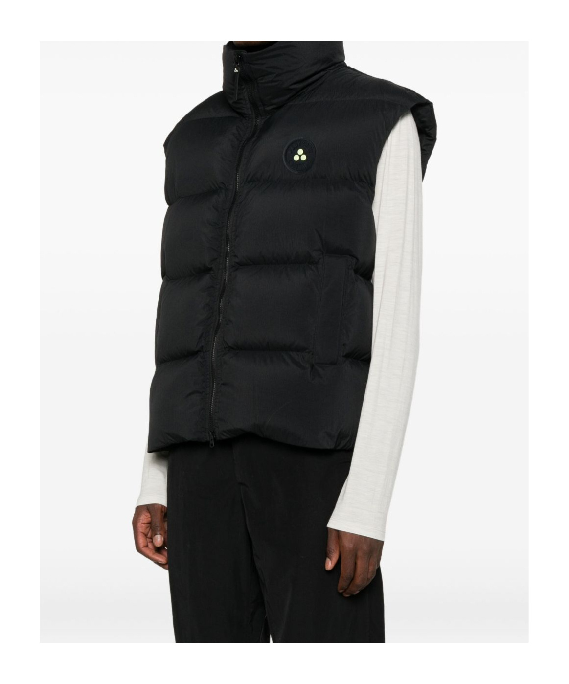 Peuterey Long-sleeved Down Jacket In Black