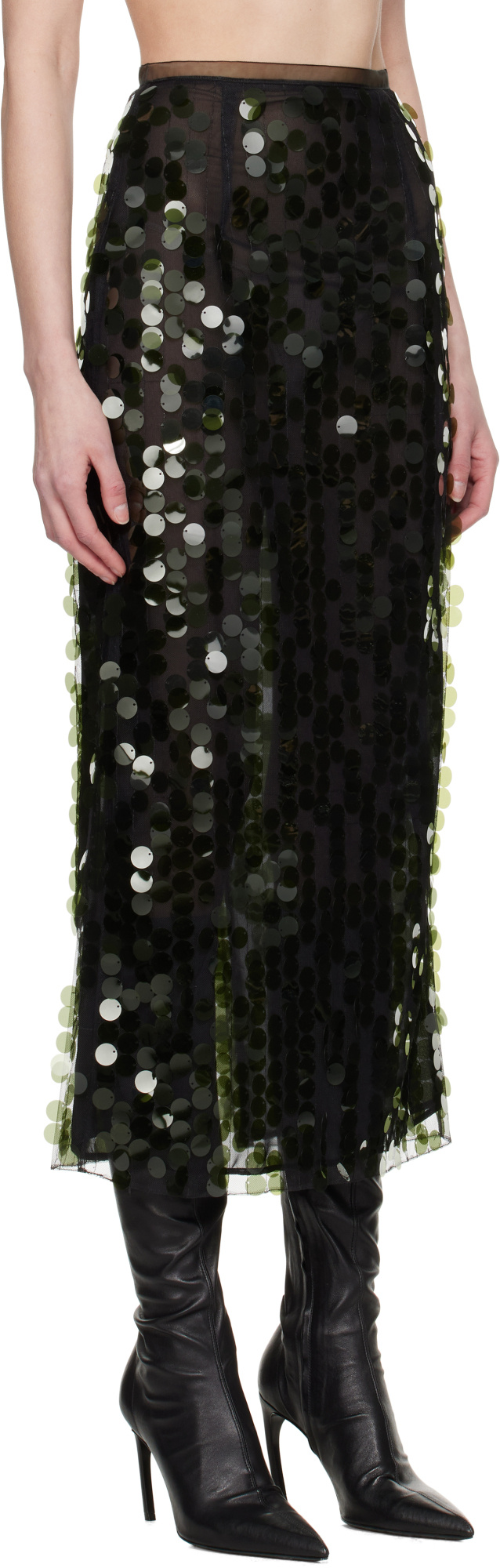 Shop 16arlington Dia Midi Skirt In Black