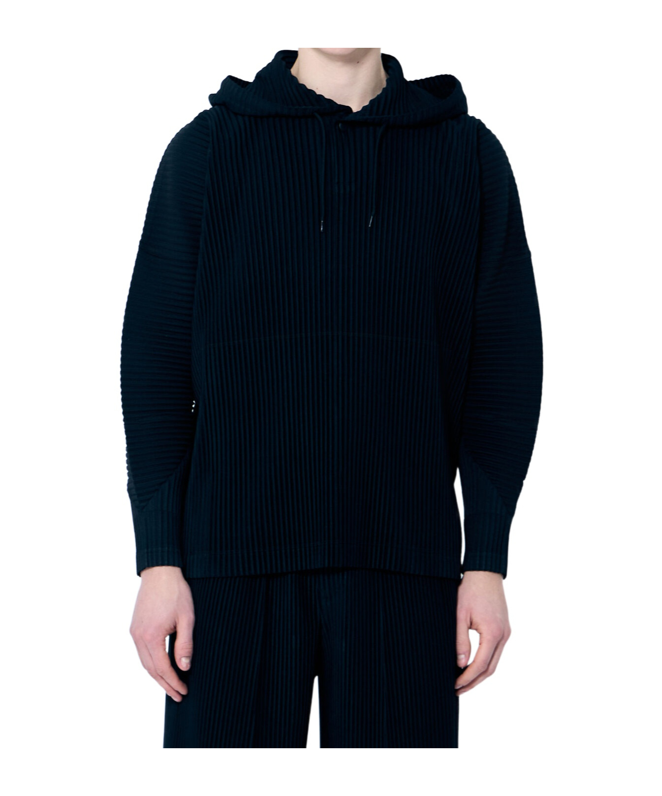 Shop Issey Miyake Mc December Hoodie In Black