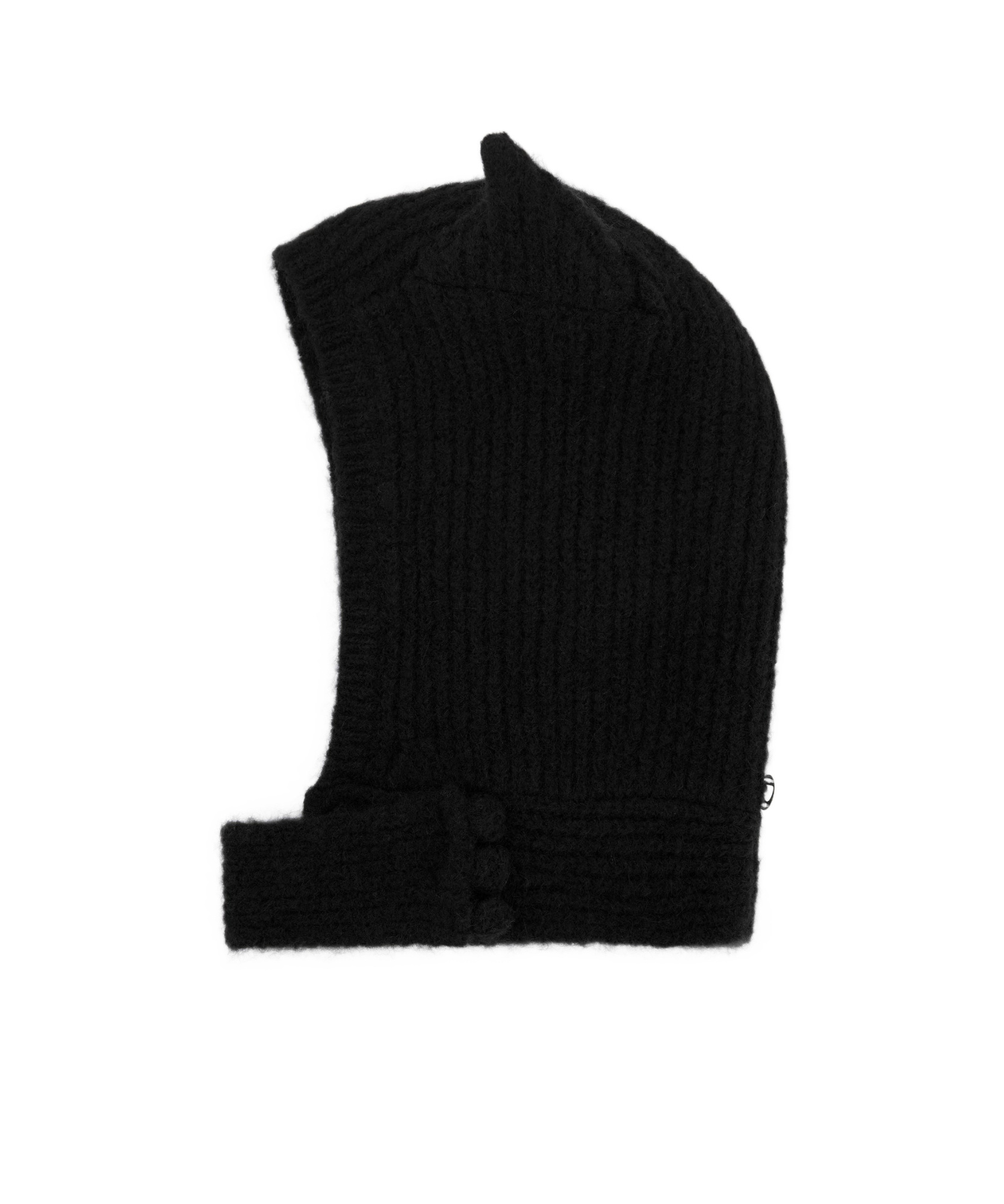 Coperni Wool Knitted Corner Hat In Black