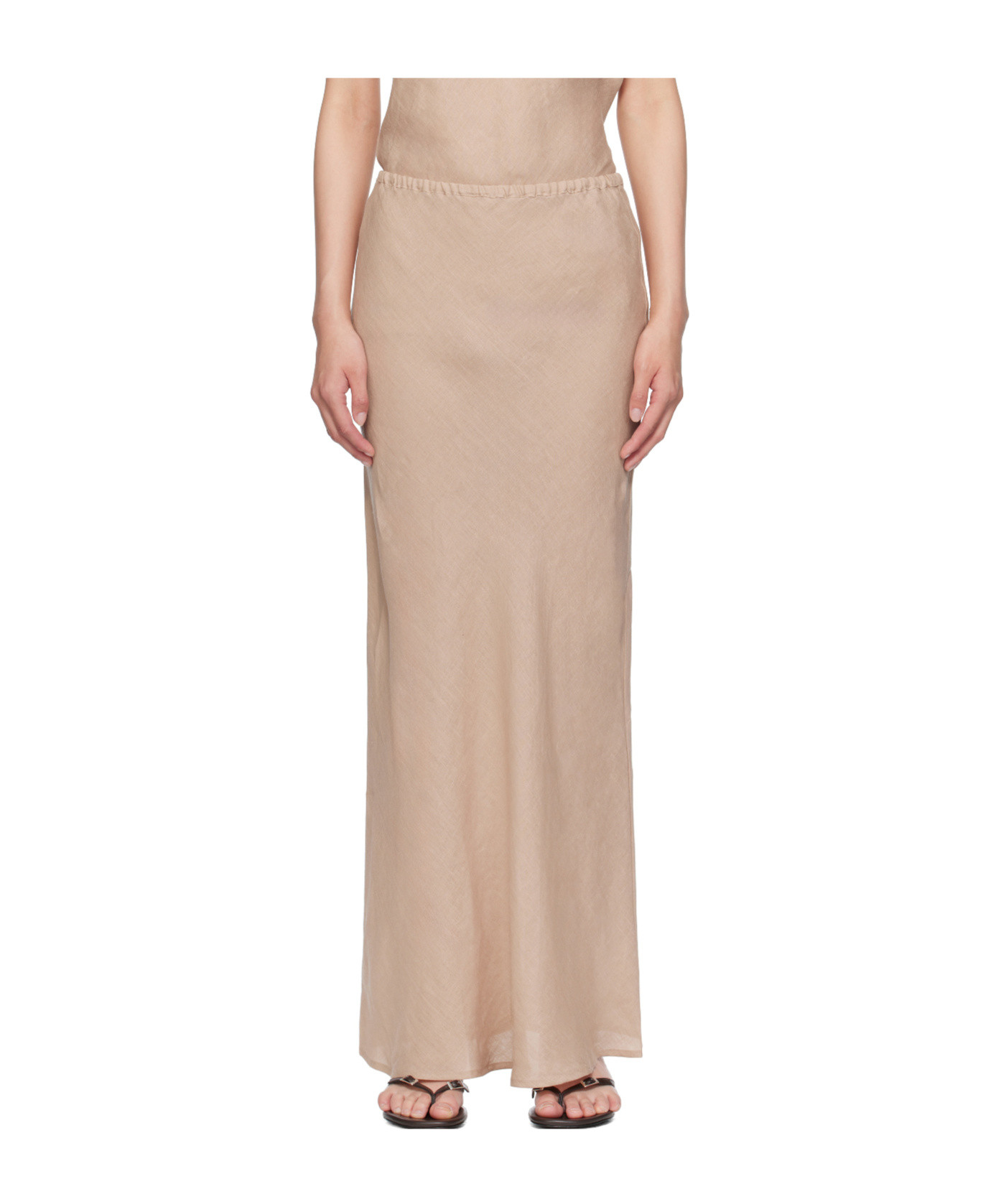 Baserange Elastic Waist Skirt In Multi