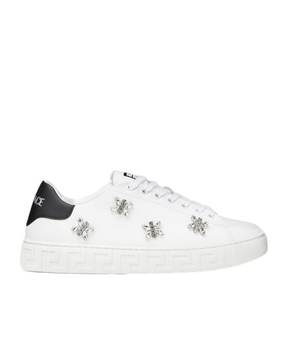 Versace Women's La Greca Sneakers In White