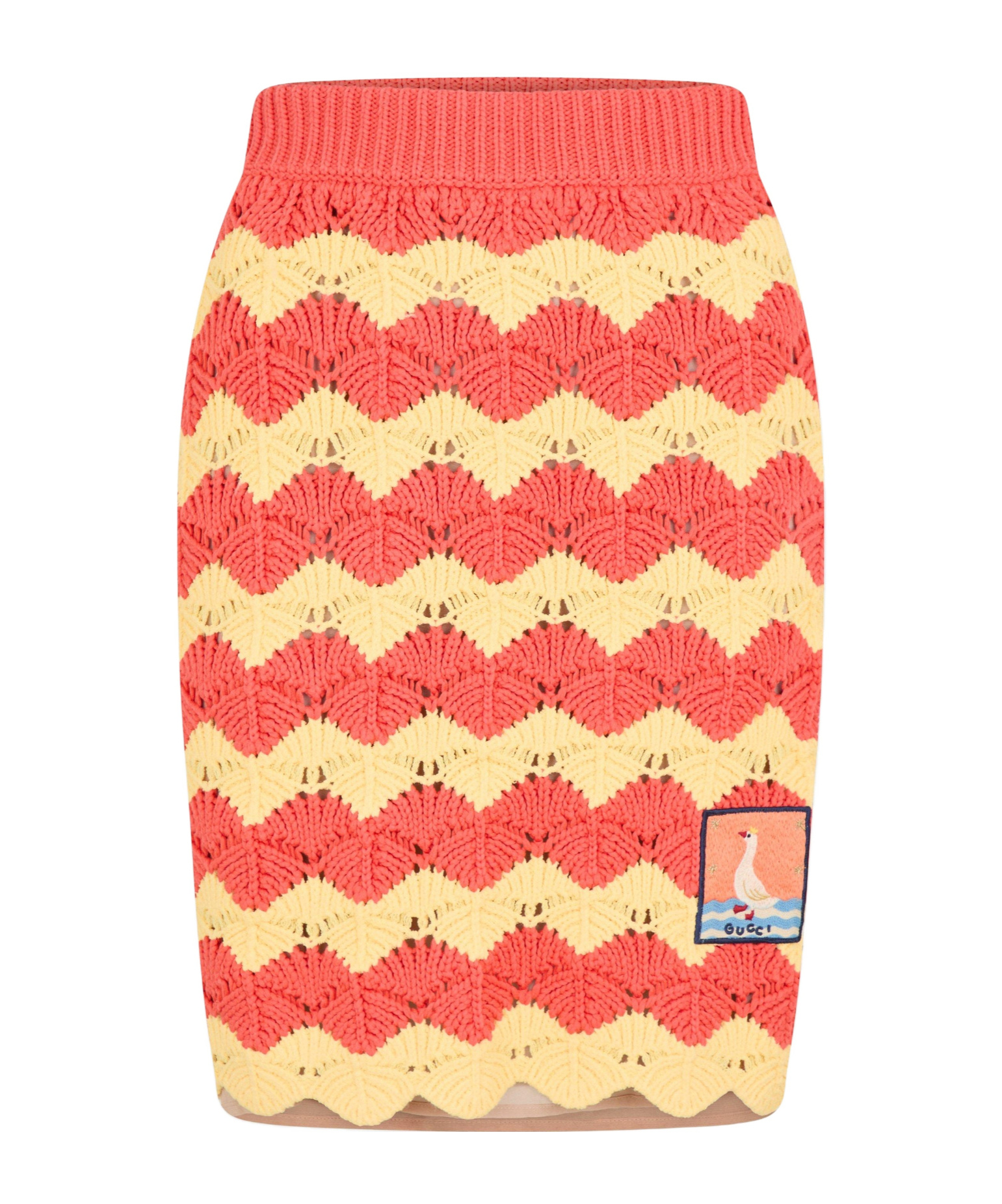 Gucci Midi Knit Dress In Nude