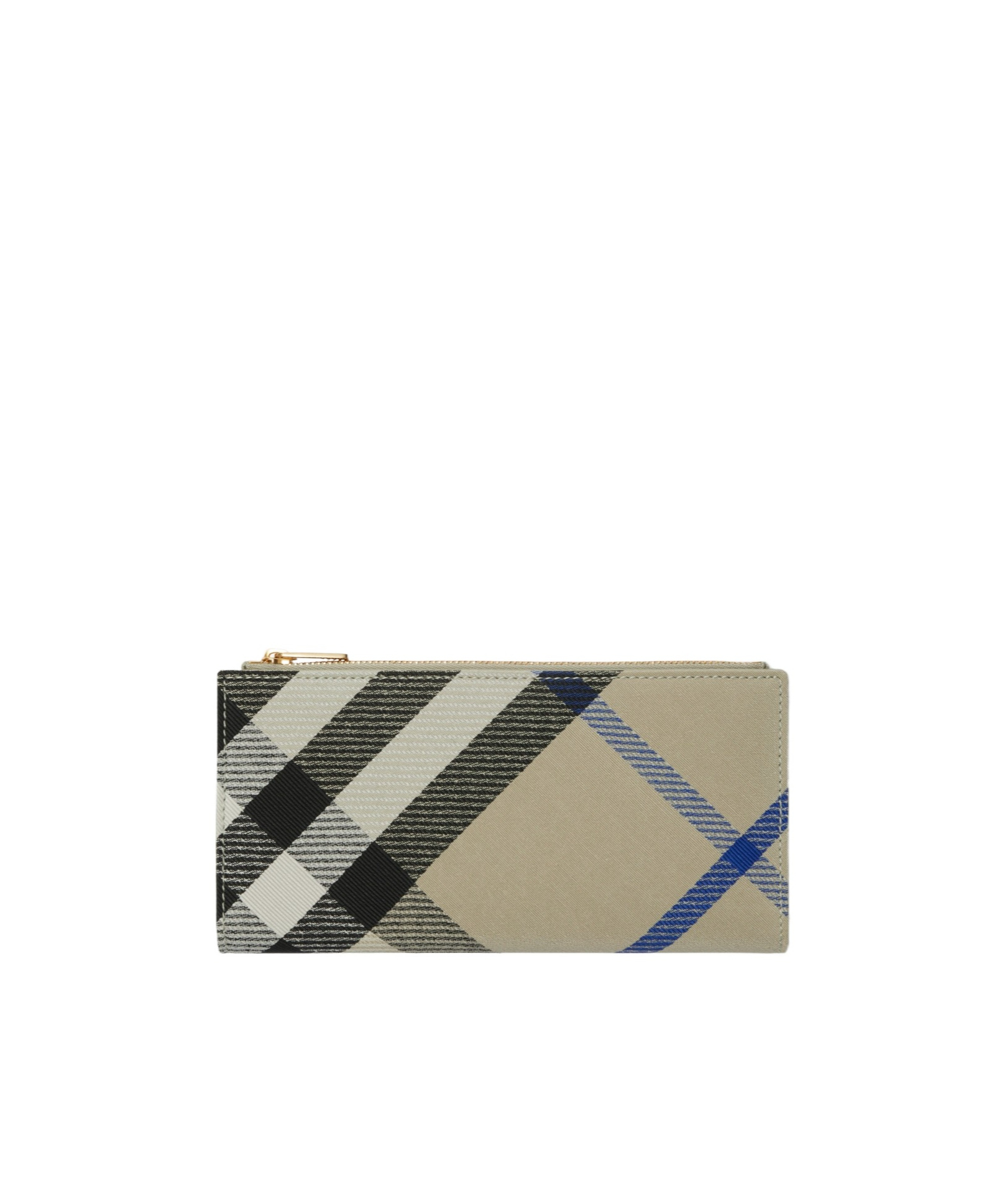 Burberry Large Check Bifold Wallet In Nude