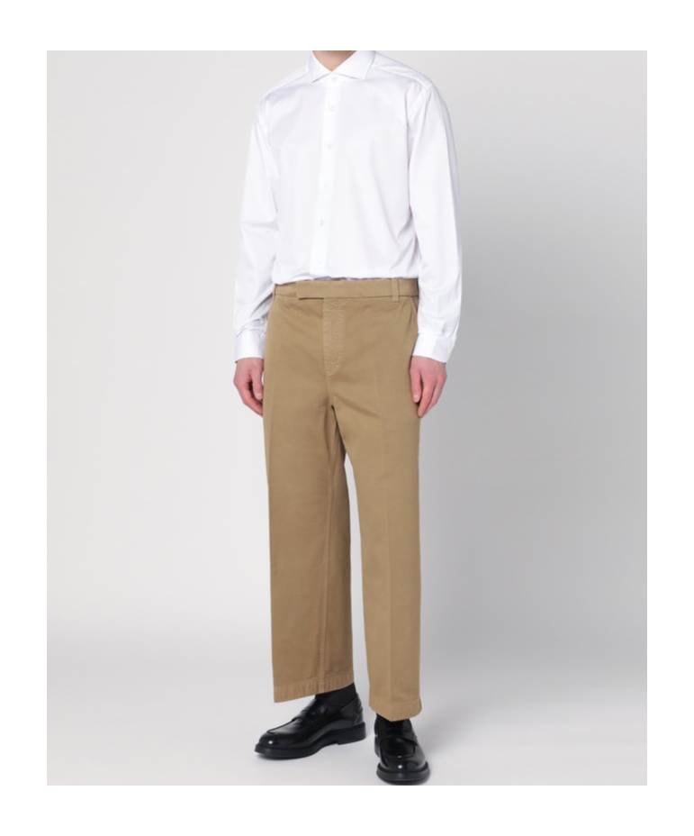 Xacus White Spread Collar Button Shirt In White