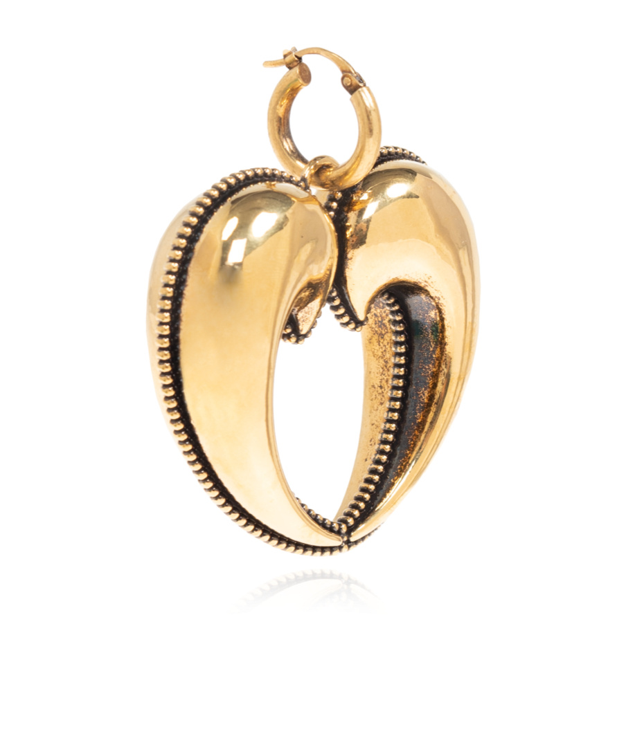 Etro Drop Earrings With Paisley Heart In Yellow