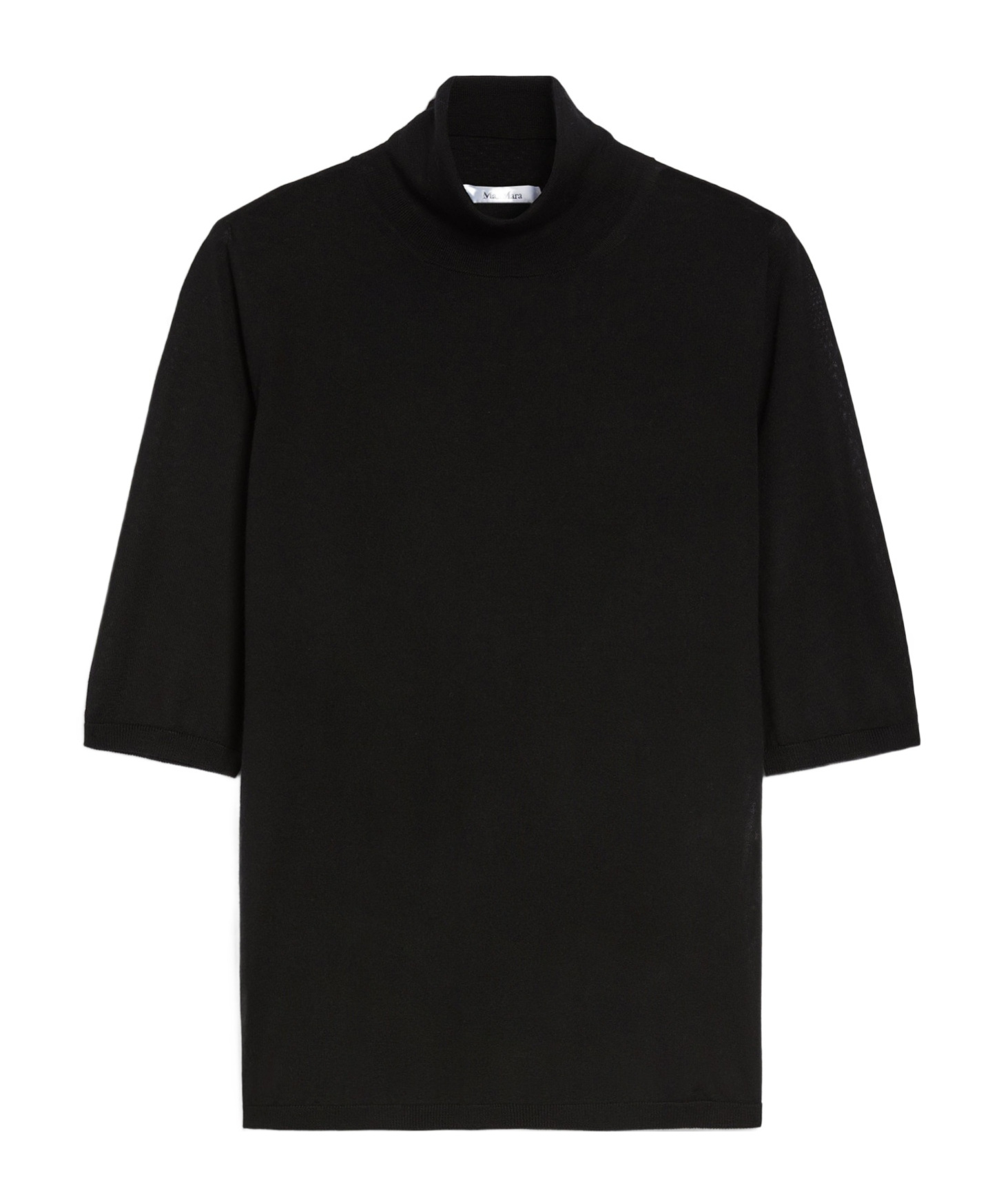 Max Mara Black Turtleneck Sweater In Black
