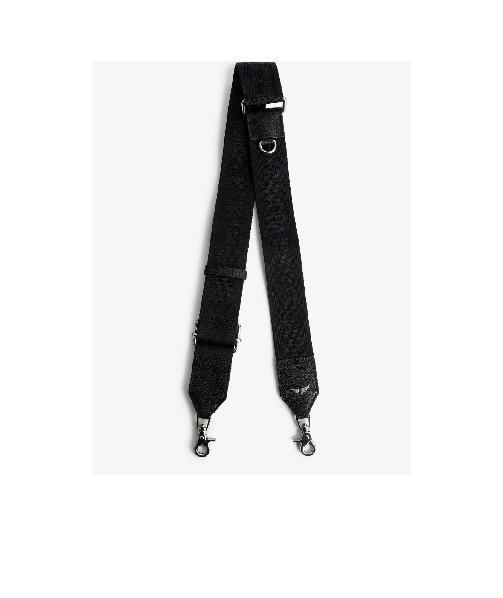 Zadig & Voltaire Logo Shoulder Strap In Black