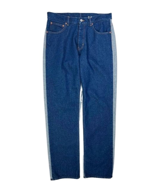 Mm6 Maison Margiela Patched Straight-leg Jeans In Blue